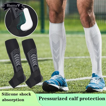 1 шт. Спортивный бандаж для икр, компрессионные и дышащие протекторы для ног, футбольные, пешие, беговые, велосипедные, защитные носки