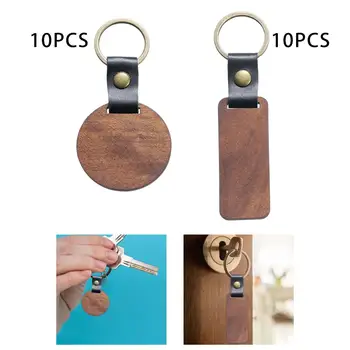 10 заготовок для деревянных брелков для ключей с гравировкой для юбилейного дома