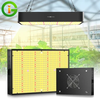 1000 Вт, светодиодная лампа для выращивания, похожая на солнце, с режимами выращивания овощей и цветения, охлаждающий вентилятор для теплицы для комнатных растений.