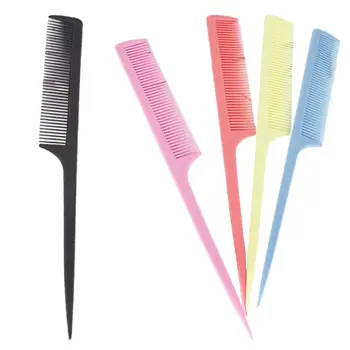 20,5 см Женская портативная пластиковая расческа для волос с мелкими зубьями, щетка с длинной ручкой, так