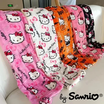 2023 Y2k Sanrio Stuff Hello Kitty Фланелевые Пижамы Брюки Зимняя Пижама для Сна Рождественские Подарки Брюки Аниме Каваи Милые