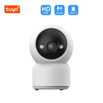 2MP1080P Приложение Tuya Полноцветная Беспроводная PTZ IP Купольная камера AI Гуманоидная домашняя охрана CCTV Домофон Радионяня
