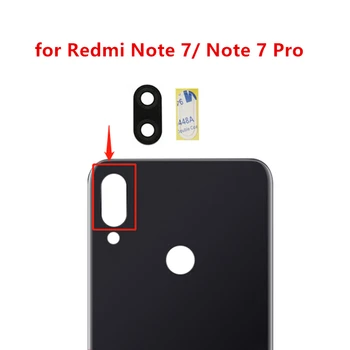 2шт для Xiaomi Redmi Note 7/Note7 Pro Камера Стеклянный Объектив Задняя Задняя Камера Замена Стеклянного Объектива Ремонт Запасных Частей с клеем
