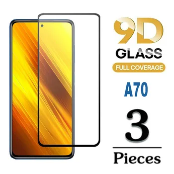 3шт 9D Защитные пленки для Samsung Galaxy A70, закаленное стекло для Samsung Galaxy A70, стеклянные пленки