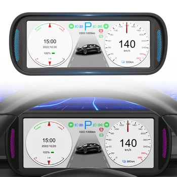6,8-дюймовый IPS-Экран Автомобильный Измеритель ЖК-Приборной Панели Мультимедийный Дисплей Для Tesla Model 3/Y 480x1280 Аксессуары Для ЖК-Экрана