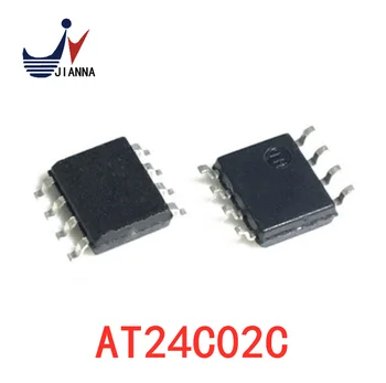 AT24C02 AT24C02C-SSHM-T 02CM Последовательный порт EEPROM 2KB SOP8 Импортирован изначально