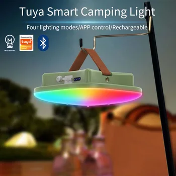 MOSLIGHTING Умный Перезаряжаемый фонарь для кемпинга, мобильный телефон, приложение Bluetooth, Атмосферный Фонарь, Подарочная палатка, освещение RGB