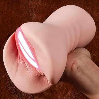Pocket Pussy Double Channel 18 Секс-машина с настоящей вагиной Секс для мужчин мужской мастурбатор мастурбация массажер для пениса анус порно анал