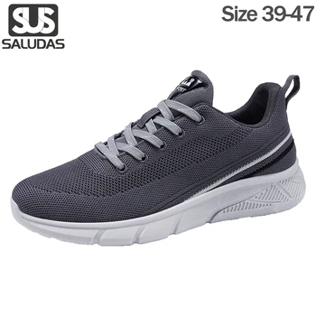SALUDAS Мужские кроссовки для бега, Легкая Дышащая спортивная обувь, Повседневная обувь для тенниса, обувь для тестирования физической подготовки, Тренировочная обувь