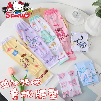 Sanrio Melody Kuromi Hello Kitty Cinnamoroll Pochacco Детский Солнцезащитный Крем Ice, Устойчивый К Ультрафиолетовому Излучению, Рукав Из Ледяного Шелка, Защитный Рукав для рук