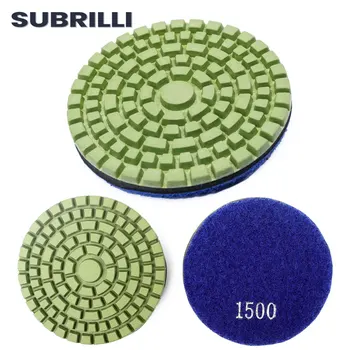 SUBRILLI 3шт Алмазные полировальные площадки для бетона на основе смолы, для ремонта и обновления пола, Шлифовальные диски 3 
