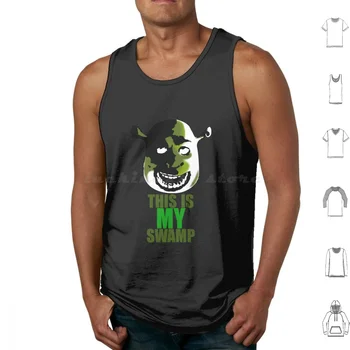 This Is My Swamp Shrek 63-Мужская футболка унисекс или хлопковые майки с принтом This Is My Swamp Shrek 63 для мужчин Или