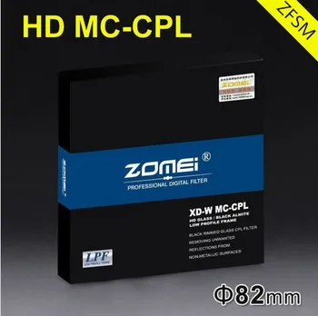 Zomei 82 мм HD CPL Поляризационный Фильтр Slim Pro HD 18-Слойный MC Круговой Поляризационный Фильтр для Объектива Canon Nikon Sony Pentax Leica