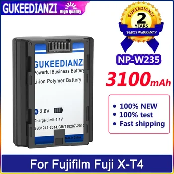 Аккумулятор GUKEEDIANZI NP-W235 NPW235 3100mAh Для Fujifilm Fuji X-T4 XT4 GFX 100S VG-XT4 с Вертикальной рукояткой Batteria