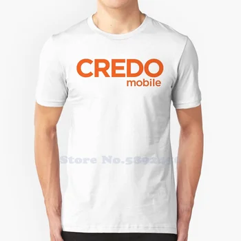 Высококачественные футболки с логотипом Credo Mobile, Модная футболка, новая футболка из 100% хлопка