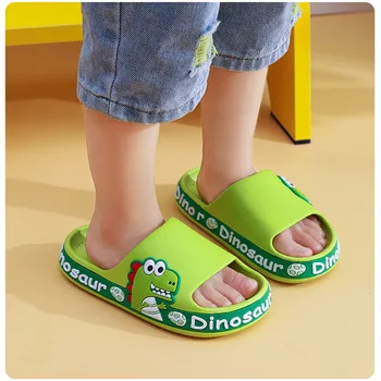 Детские тапочки для мальчиков, однотонные летние пляжные домашние детские тапочки, милая обувь для девочек, домашние мягкие нескользящие детские тапочки