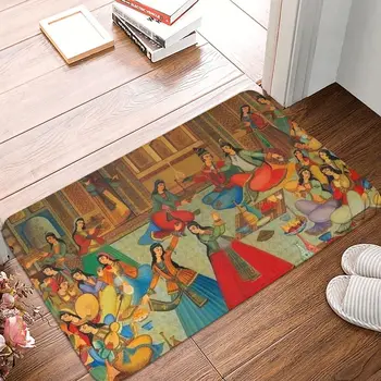 Иранский Художественный коврик для ванной комнаты Персидский дамский Танцевальный коврик Кухонный ковер Уличный коврик Домашний декор