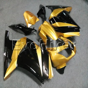 комплект инжекционных обтекателей для ZX250R EX250 2008 2009 2010 2011 2012 gold ZX 250R 08-12 ABS кузов комплект мотоциклетных обтекателей