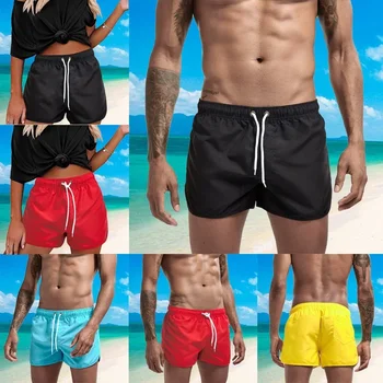 Летние пляжные шорты 2023 года, красочные приморские спортивные шорты, мужской купальник унисекс, плавки, сексуальные короткие брюки S-3XL