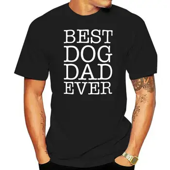 Лучшая футболка для Папы-собаки В истории, Подарок на День Отцов, Подарок Любителю собак, Меховой Папа, Спасательный Папа, мужская футболка, женские футболки из 100% хлопка