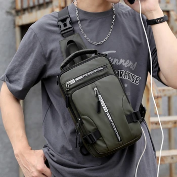 Многофункциональная мужская нагрудная сумка, водонепроницаемый дорожный рюкзак, сумка-мессенджер для мужчин, сумки через плечо, нагрудные сумки