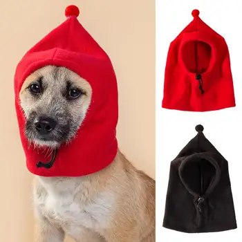 Мягкая шапка для собак Стильная зимняя шапка для домашних животных с регулируемым шнурком для защиты от ветра, комфорта и тепла для собак Зимняя шапка для собак