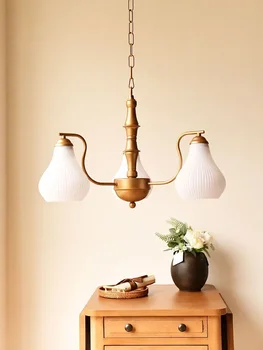 [Набор ламп] Люстра в стиле ретро, минимализм, французский художественный Американский Кантри, гостиная, спальня, кабинет, Средневековье