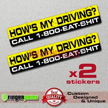 Наклейка HOW'S MY DRIVING Информация о компании Забавные наклейки на бампер Автомобиля, грузовика, гоночного мотоциклетного шлема JDM