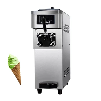 Настольная Машина Для Производства Мягкого Мороженого С ЖК-Дисплеем Автомат По Продаже Мороженого Из Нержавеющей Стали Ice Cream Maker 1500W