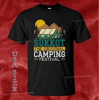 Новая футболка Sukkot The Original Camping Festival, Израильский логотип, Размер США