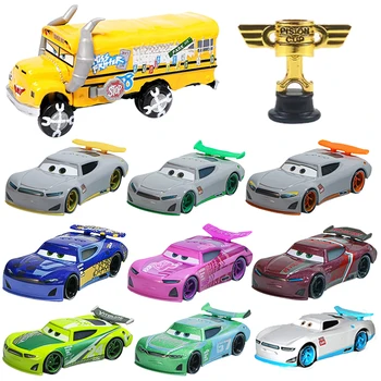 Новые Автомобили Disney Pixar Cars 2 3 Lightning McQueen Race Div Fritter Miss 1:55 Отлитая Под давлением Модель Автомобиля Из Металлического Сплава Для Малыша В Подарок на Рождество