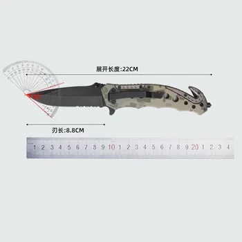 Нож для самообороны из стали 3cr, портативный складной нож для выживания с зажимом для разбитого окна, портативный уличный инструмент