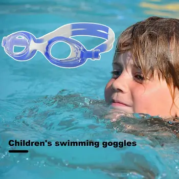Очки для плавания Детские Противотуманные Очки для плавания с Регулируемым ремешком для четкого широкого обзора Защитные очки высокой четкости Uv