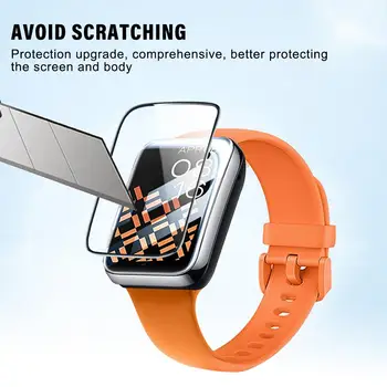 Пленка для экрана часов Xiaomi Band 8pro С полным покрытием, защитная закаленная пленка, композитная мягкая пленка, Аксессуар для смарт-часов K6V9