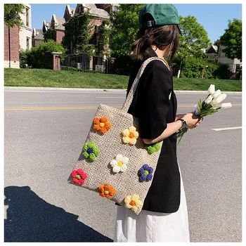 Плетеная соломенная женская сумка большой емкости 2023, новая летняя сумка для овощей, высококачественная сумка-тоут для женщин