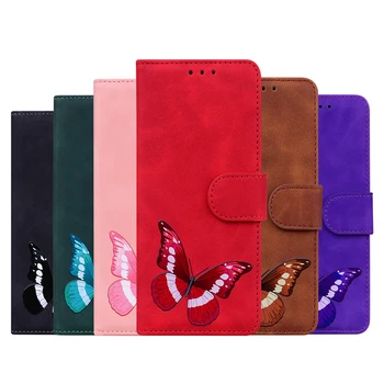 Подходит для iPhone 12 13 14 Mini PRO MAX Модный однотонный кожаный чехол-бумажник с откидной крышкой на магнитной основе