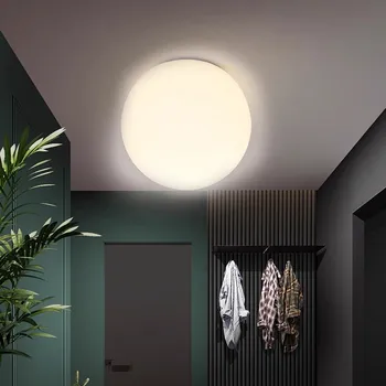 Потолочный светильник из скандинавского светодиодного стекла, минималистичные шаровые светильники для гостиных, спален, прохода, коридора, Балкона, декоративных светильников для помещений