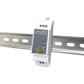 Преобразователь ПОСЛЕДОВАТЕЛЬНОГО порта Modbus RS485 НА DIN-рейке В Ethernet/WiFi двунаправленная прозрачная передача данных между RS485 и RJ45
