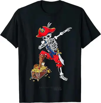 Промокающий пиратский скелет Dab Wmen Костюм на Хэллоуин, подарочная футболка для мужчин, летняя уличная одежда с коротким рукавом, дропшиппинг, майки