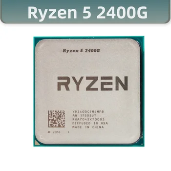 Процессор R5 2400G 3,6 ГГц Четырехъядерный Восьмипоточный процессор мощностью 65 Вт YD2400C5M4MFB с разъемом AM4 ryzen
