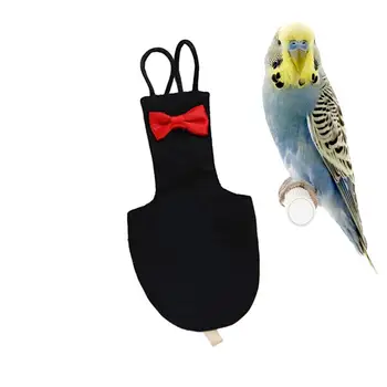 Птичий подгузник с галстуком-бабочкой, хлопковый Голубиный подгузник, летный костюм для птиц, подгузник для попугаев, одежда для Ара, Африканских волнистых попугайчиков, попугайчиков