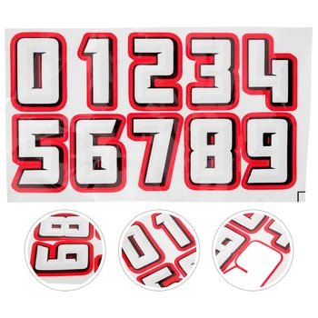 Самоклеящиеся футбольные наклейки с дизайном номеров Декоративные наклейки Бейсбольные наклейки с номерами