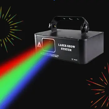 Сканирующие лазерные инструменты с одной головкой 220 В / 110 В 50 Гц Рисунок линии луча Полноцветный сцена Банджи-бара KTV Отдельная комната DJ Вечеринка