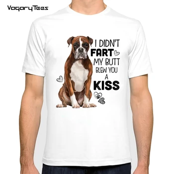 Собака-боксер, Забавный Подарок Любителю собак, мужская футболка с принтом 