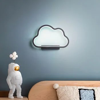 Современная минималистичная скандинавская спальня прикроватная тумбочка для гостиной настенный светильник фон стены детская комната облако led настенный светильник AC220V