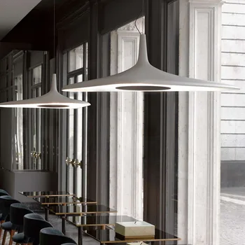 Современный креативный простой ресторан, светодиодные подвесные светильники, Скандинавская нерегулярная Черная лампа из смолы, гостиная, спальня, бар, кафе, подвесной светильник