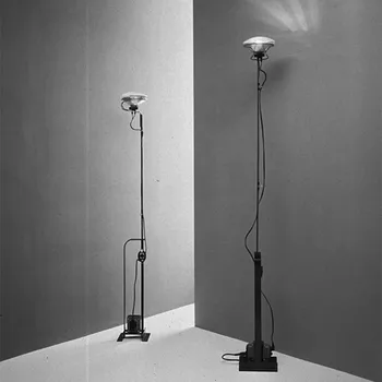 Торшер Toio, современный Черный железный длинный шест, светодиодный напольный светильник для спальни, Гостиной, офисного дивана, Дизайнерский светильник