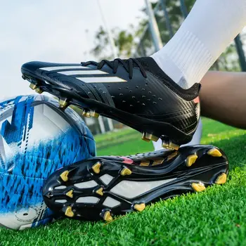 Фирменные футбольные бутсы, мужские сломанные ногти, соревнования для взрослых, специальные нескользящие длинные гвозди, тренировочные кроссовки с низким верхом на траве, мужские и детские кроссовки