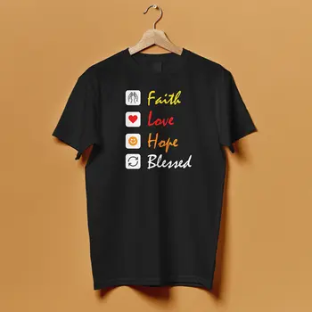 Футболка Faith Love Hope Blessed Shirt Футболка унисекс с коротким рукавом