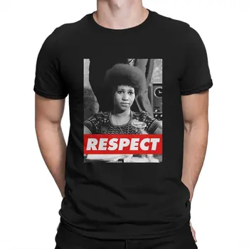 Футболки Creative Respect для мужчин, футболка из чистого хлопка с круглым вырезом, футболки с коротким рукавом для певицы Ареты Франклин, Новое поступление одежды